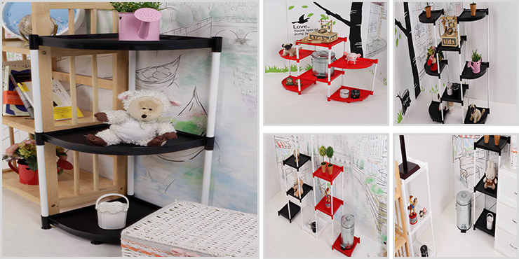 Puzzle shelf rack (square/round)