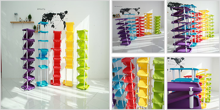 ZigZag color point Shoes Shelf